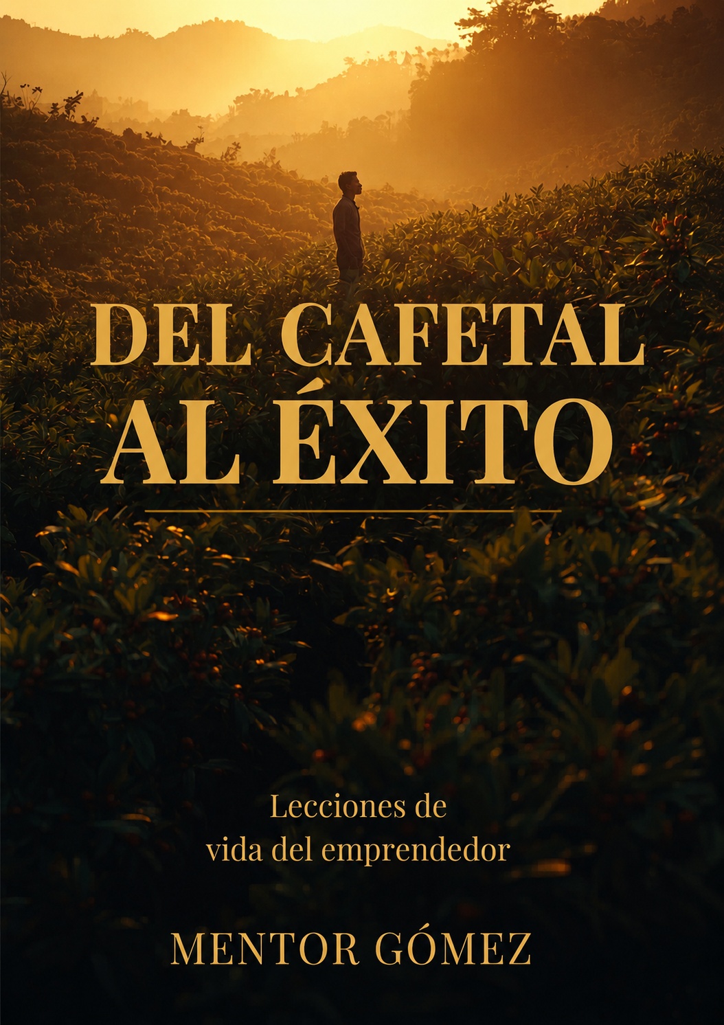 Portada del libro Del Cafetal al Éxito — guía de finanzas personales y emprendimiento por Mentor Gómez